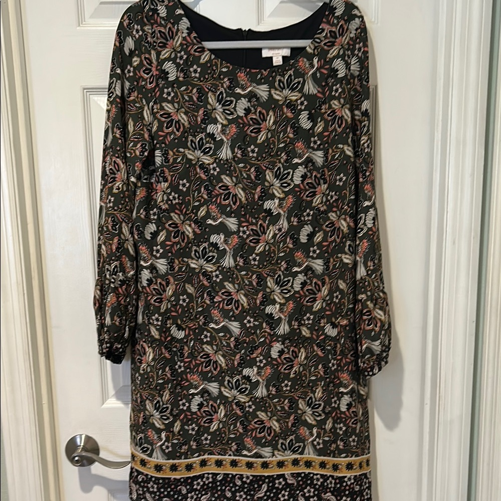 Floral Black Dress